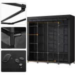 Duża szafa tekstylna Massido MS-804 czarna