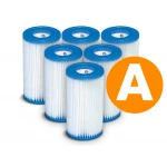 Filtr do pompy komplet Typ A 6 szt INTEX 29000 x6