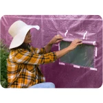 Folia na tunel ogrodowy 2 x 3 m (6 m2) różowa Plonos