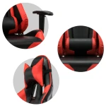 Fotel biurowy dla gracza Sofotel Inferno czarno-czerwony