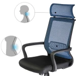 Fotel biurowy krzesło obrotowe mikrosiatka Nosberg - mechanizm TILT