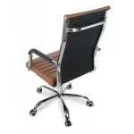 Fotel biurowy nowoczesny design Sofotel Boston brązowy