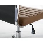 Fotel biurowy nowoczesny design Sofotel Boston brązowy