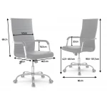 Fotel biurowy nowoczesny design Sofotel Boston brązowy