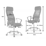 Fotel biurowy nowoczesny wysoki Sofotel Rio czarny