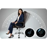 Fotel biurowy obrotowy Sofotel ciemny brąz 