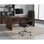 Fotel biurowy obrotowy Sofotel ciemny brąz 