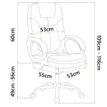 Fotel biurowy obrotowy Sofotel ciemny brąz 