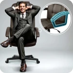 Fotel biurowy obrotowy Sofotel ciemny brąz 