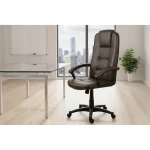 Fotel biurowy obrotowy Sofotel ciemny brąz 