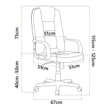 Fotel biurowy obrotowy Sofotel czarny