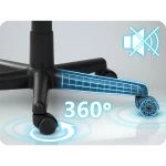 Fotel biurowy obrotowy Sofotel czarno-brązowe 