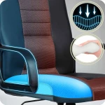 Fotel biurowy obrotowy Sofotel czarno-brązowe 