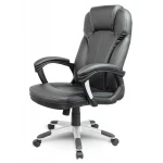 Fotel biurowy skórzany Sofotel EG-222 czarny 