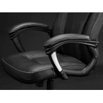 Fotel biurowy skórzany Sofotel EG-222 czarny 