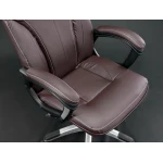 Fotel biurowy skórzany Sofotel EG-222 brązowy