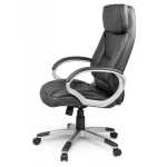 Fotel biurowy skórzany Sofotel EG-223 czarny