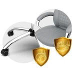 Fotel biurowy Sofotel Batory - jasno szary 