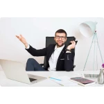 Fotel biurowy Sofotel Koiba czarny