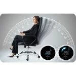 Fotel biurowy z ekoskóry Sofotel