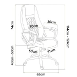 Fotel biurowy z ekoskóry Sofotel