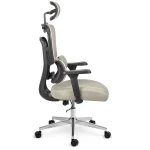 Fotel biurowy z mikrosiatką Sofotel Talin - szary