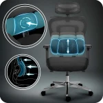 Fotel biurowy z mikrosiatką Sofotel Talin - czarny