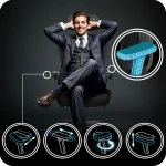 Fotel biurowy z mikrosiatką Sofotel Talin - czarny