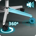 Fotel biurowy z mikrosiatką Sofotel Talin - czarny