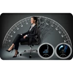 Fotel biurowy z mikrosiatką Sofotel Talin - czarny