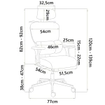 Fotel biurowy z mikrosiatką Sofotel Talin - czarny