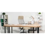 Fotel biurowy z mikrosiatki Sofotel Sydney beżowy