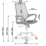 Fotel biurowy z mikrosiatki Sofotel Denar zielony
