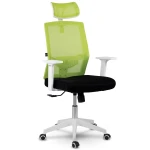 Fotel biurowy z mikrosiatki Sofotel Rotar zielony 