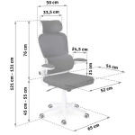 Fotel biurowy z mikrosiatki Sofotel Formax czarny