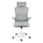 Fotel biurowy z mikrosiatki Sofotel Formax szary