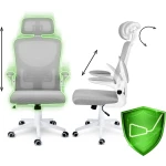 Fotel biurowy z mikrosiatki Sofotel Brass szary 