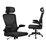 Fotel biurowy z mikrosiatki Sofotel Brass czarny