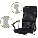 Fotel biurowy z mikrosiatki Sofotel Tamar czarny