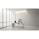 Fotel biurowy z mikrosiatki Sofotel Corta ciemnoszary 