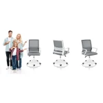 Fotel biurowy z mikrosiatki Sofotel Corta ciemnoszary 