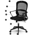 Fotel biurowy z mikrosiatki Sofotel Carillo