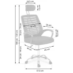 Fotel biurowy z mikrosiatki Sofotel Bristi