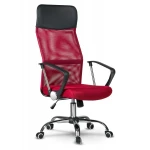 Fotel biurowy z mikrosiatki Sofotel Sydney czerwony