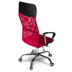 Fotel biurowy z mikrosiatki Sofotel Sydney czerwony