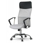 Fotel biurowy z mikrosiatki Sofotel Sydney jasny szary