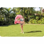 Fotel do pływania z uchwytami 147 x 99 cm różowy INTEX 58859