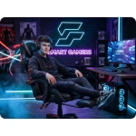 Fotel gamingowy obrotowy krzesło gracza podnóżek kubełkowy Specter Sofotel