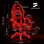 Fotel gamingowy obrotowy krzesło gracza podnóżek kubełkowy Specter Sofotel