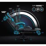 Fotel gamingowy obrotowy krzesło gracza podnóżek kubełkowy Specter Sofotel